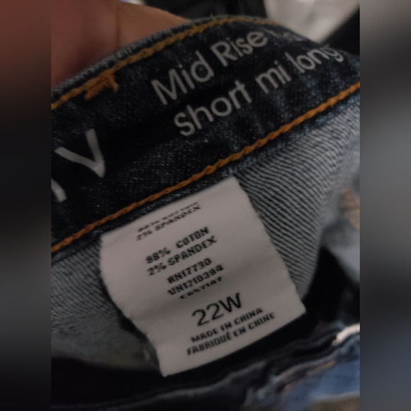 Plus Size 22 women's denim Jean shorts Ava Viv - Picture 3 of 3